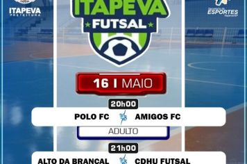 Jogos empolgantes prometem marcar mais uma rodada da Copa Cidade de Futsal