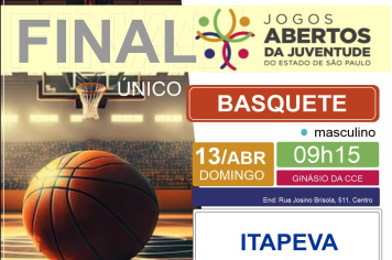 Grande final do basquete acontece neste domingo (13)