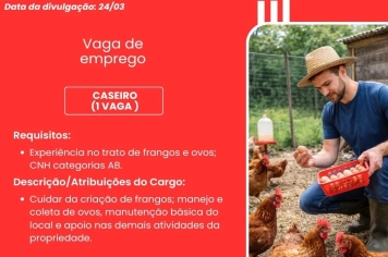 PAT divulga a abertura de novas vagas de emprego em Itapeva