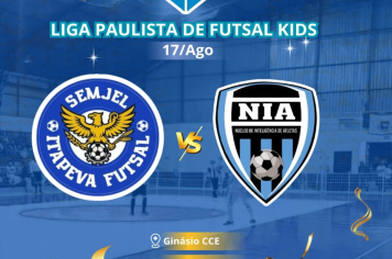 Liga Paulista de Futsal Kids será disputada no domingo (17), no ginásio CCE
