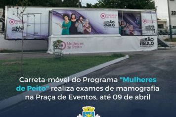 “MULHERES DE PEITO”: FAÇA SUA MAMOGRAFIA NA PRAÇA DE EVENTOS