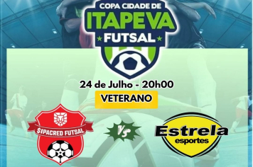 Equipes da categoria Veterano se enfrentam na Copa Cidade de Itapeva de Futsal