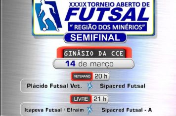 Torneio aberto de Futsal “Região dos minérios” retorna nesta quinta (14) 