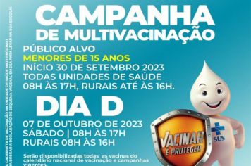 Campanha de Multivacinação é realizada em Itapeva 