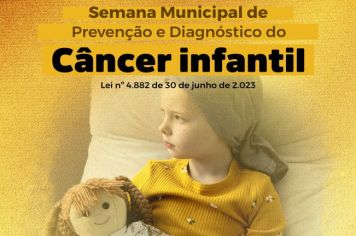 Prefeito Mário Tassinari sanciona lei que institui a Semana Municipal de Prevenção e Diagnóstico do Câncer Infantil
