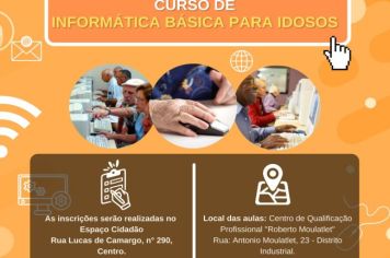 Prefeitura disponibiliza curso gratuito de informática para idosos