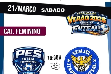 Futsal Feminino jogará no Festival de Verão em Itararé