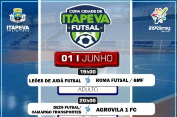 Mais uma rodada Copa Cidade de Itapeva de Futsal Adulto e Infantil 