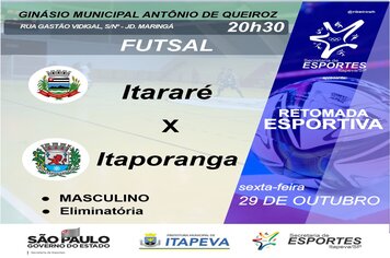 Hoje tem jogos de Vôlei e Futsal na Retomada Esportiva