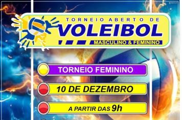 Torneio aberto de Voleibol acontece neste domingo (10) 