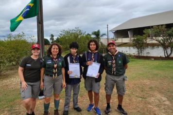 Alunos da E.M Newton de Moura Müzel participam de projeto de Educação Escoteira