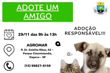 Secretaria de Recursos Hídricos e Meio Ambiente realiza evento de adoção de animais neste sábado (29)