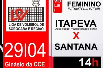 Jogos da Liga Sorocabana de Vôlei acontecem neste sábado (29) em Itapeva