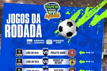 Itapeva recebe rodada decisiva da Copa Cidade de Futsal Infantil neste sábado (28)