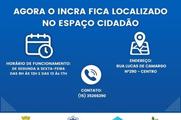 Nova sede do Incra em Itapeva já está em funcionamento no Espaço Cidadão