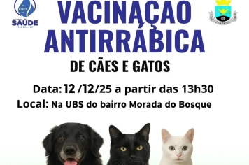 Prefeitura de Itapeva realiza vacinação antirrábica no bairro Morada do Bosque