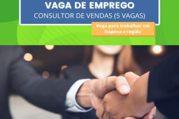 PAT divulga a abertura de novas vagas de emprego em Itapeva 