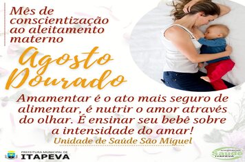 Agosto Dourado – O mês de conscientização ao aleitamento materno