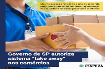 Governo de São Paulo autoriza o sistema ‘take away” para todos os comércios