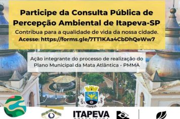 População de Itapeva é convidada a participar de estudo ambiental