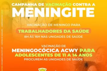 Campanha de vacinação contra meningite acontece em Itapeva
