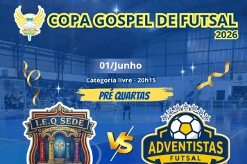 Prefeitura de Itapeva convida população para rodada dupla das pré-quartas da Copa Gospel de Futsal