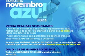 Campanha pelo diagnóstico precoce do Câncer de Próstata é realizada 