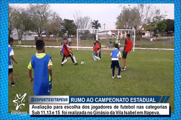 Mais de 100 jovens de Itapeva participam de seletiva para Campeonato Estadual