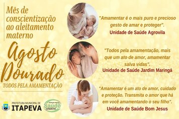 Agosto Dourado: amamentar salva vidas!