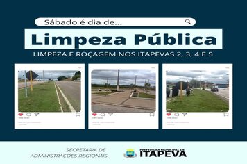 Secretaria de Administrações Regionais promove limpeza e roçada dos Bairros Itapeva 2, 3, 4 e 5