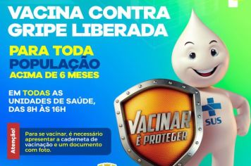 Vacina contra a gripe Influenza está disponível para toda a população 