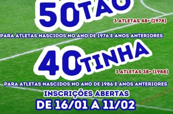 Secretaria de Esportes está com as inscrições abertas para a Copa Cidade Regional de Futebol