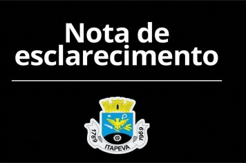 Nota Oficial fornece esclarecimentos para a população de Itapeva 