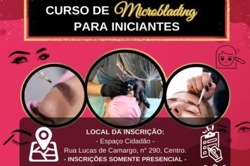 As inscrições estão abertas para o curso profissionalizante gratuito de Microblanding