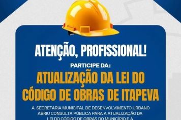Itapeva abre consulta pública para atualização do Código de Obras Municipal