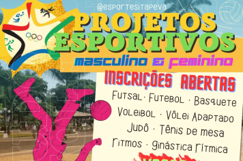 População de Itapeva pode se inscrever para participar de projetos esportivos gratuitos