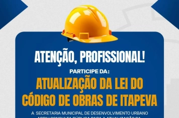 Itapeva abre consulta pública para atualização do Código de Obras Municipal