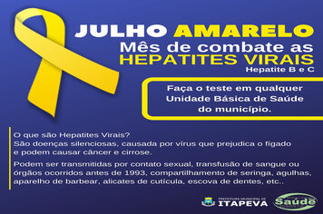Julho Amarelo: o mês de combate as hepatites virais