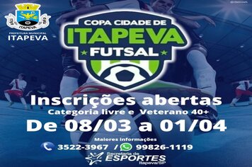 COPA CIDADE DE ITAPEVA FUTSAL 2022