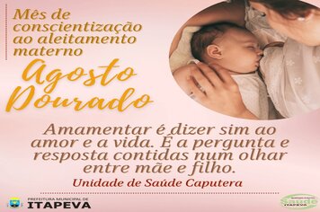 Agosto Dourado – O mês de conscientização ao aleitamento materno