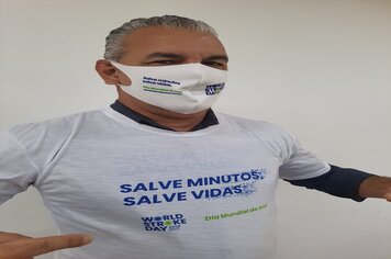Secretaria Municipal da Saúde apoia a Campanha Mundial “Salve minutos, Salve Vidas” , que diz respeito ao Acidente Vascular Cerebral – AVC
