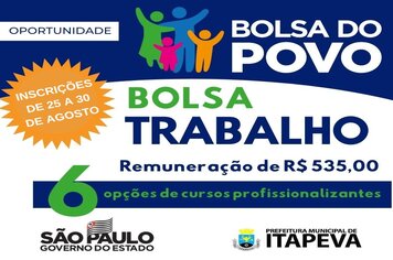 Itapeva adere ao Programa Bolsa Trabalho