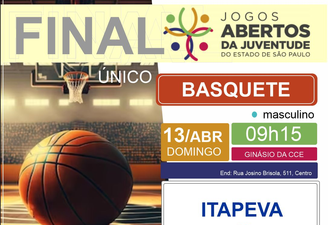 Grande final do basquete acontece neste domingo (13)