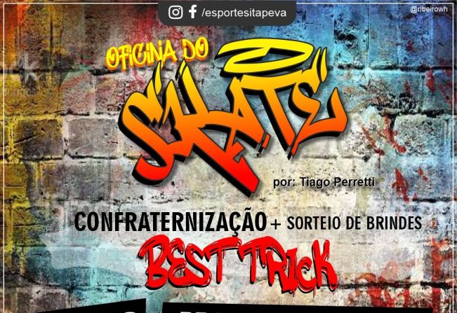 Oficina de Skate realizará confraternização neste domingo (06) 