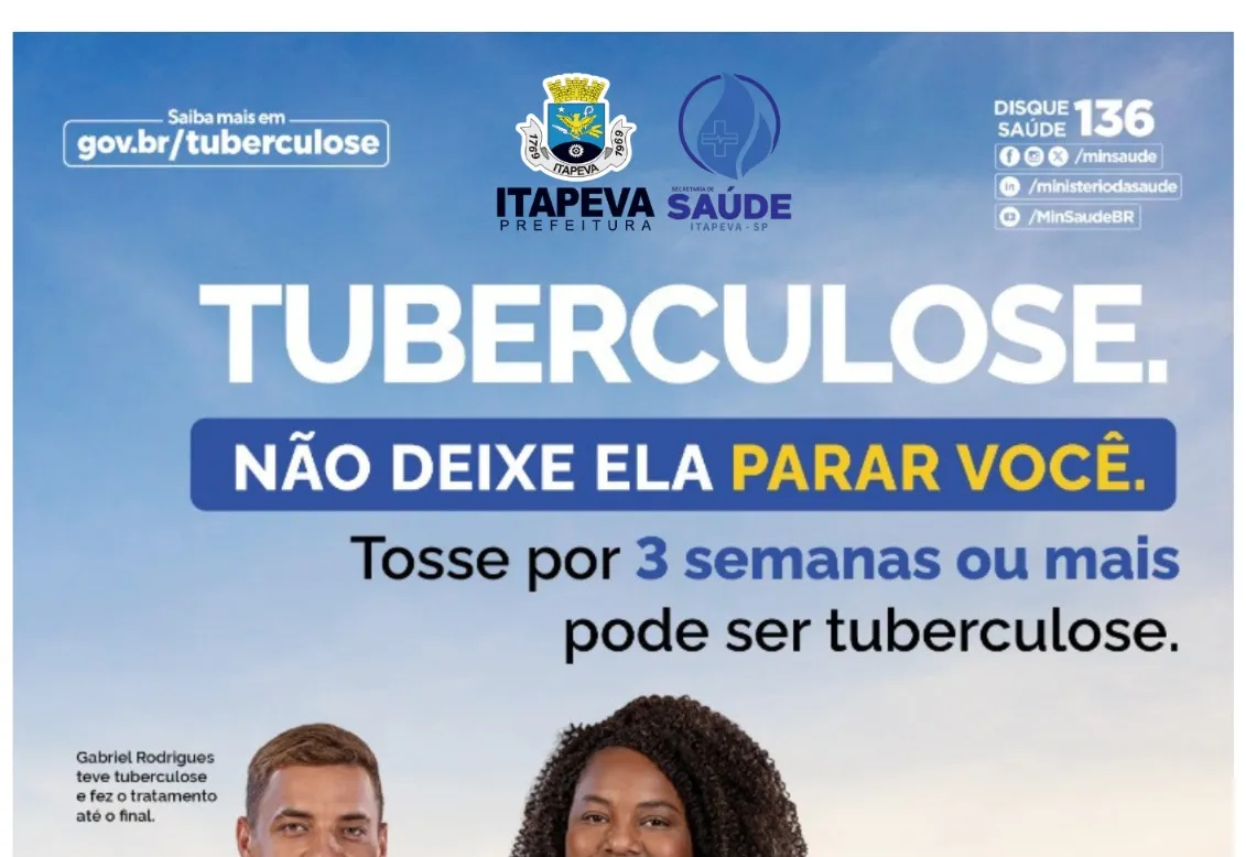 Ações contra a Tuberculose serão intensificadas neste mês de março