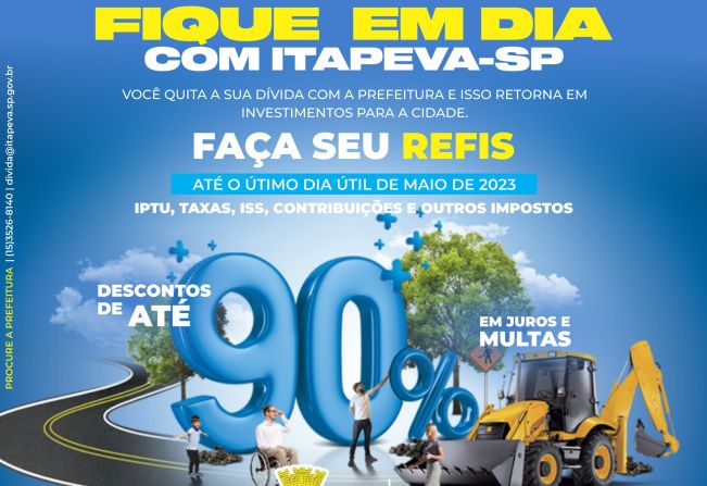 O Refis já começou e conta com descontos de até 90% em juros e multas