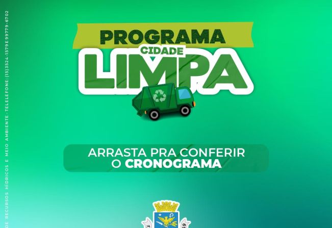 Continua em Itapeva o programa Cidade Limpa