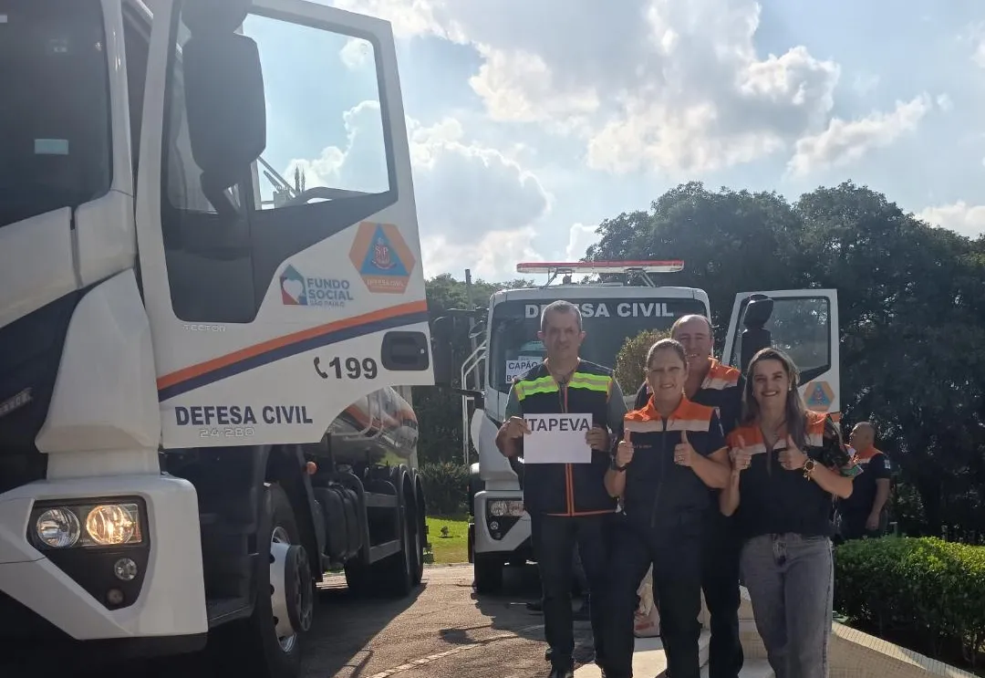  Itapeva é contemplada pelo Governo do Estado com um caminhão-pipa para a Defesa Civil