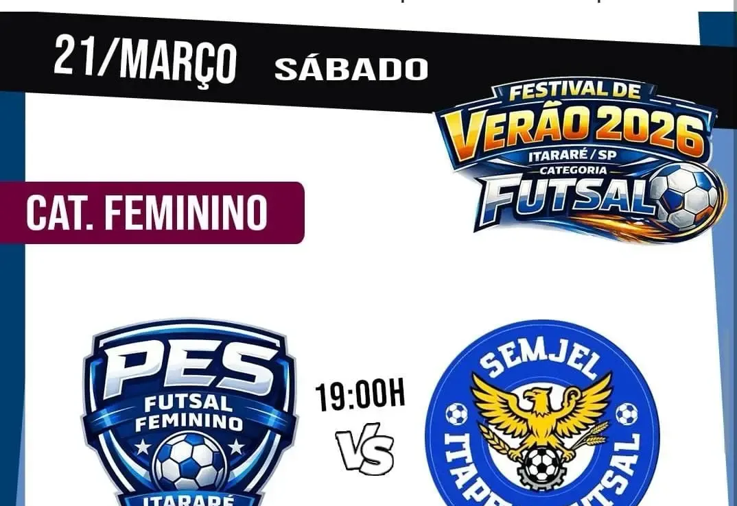 Futsal Feminino jogará no Festival de Verão em Itararé