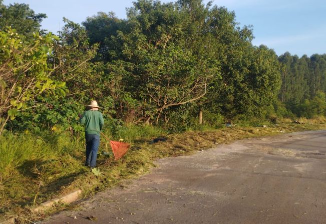 Trabalhos de manutenção urbana acontecem no bairro Jardim Kantian e Pilão D’água